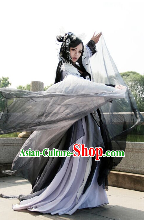 Asian Chinese Fairy Hanfu Dress Costume Clothing Oriental Dress Chinese Robes Kimono for Women Gilrls Adults Children