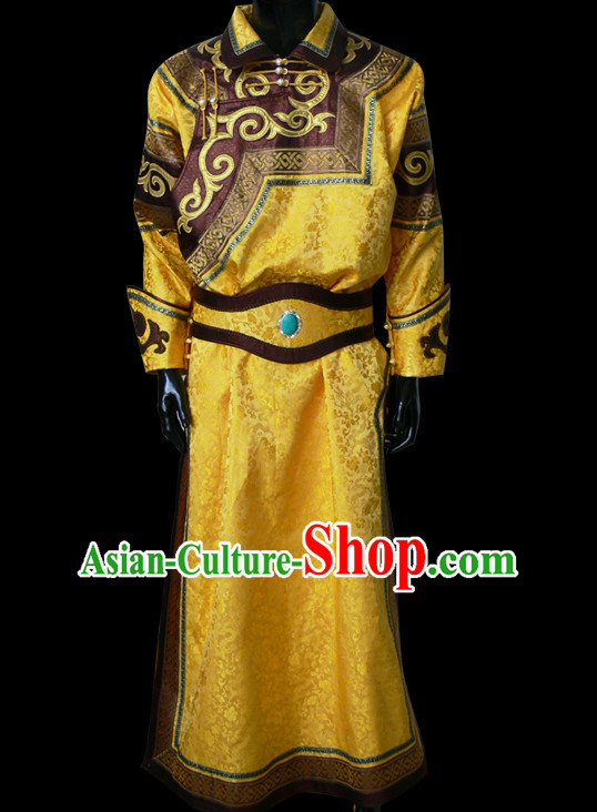 Mongolian People Yuan Dynasty Mongolians Dance Costumes Clothing Clothes Garment Complete Set for Women Girls