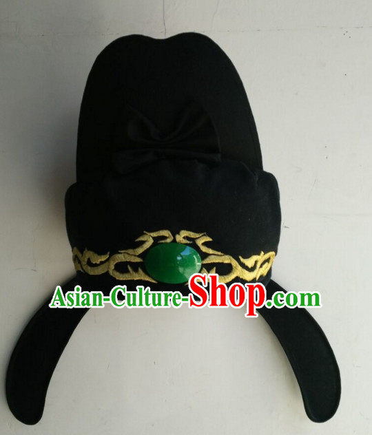 Ancient Asian Chinese Headdress Oriental Headwear Tang Dynasty Hat for Men Boys