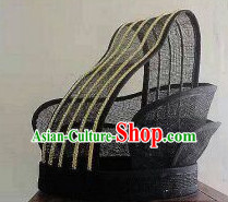 Ancient Asian Chinese Headdress Oriental Headwear Hat for Men Boys