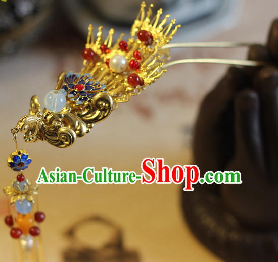 Handmade Classical Asian Chinese Wedding Hair Accessories Fascinators Hair Sticks Hairpins Hair Bows Hair Pieces Bridal Hair Clips