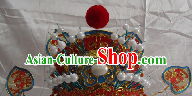 Chinese Beijing Opera Crown Coronet Headpieces Headwear Headdress Hat