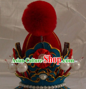 Chinese Beijing Opera Crown Coronet Headpieces Headwear Headdress Hat