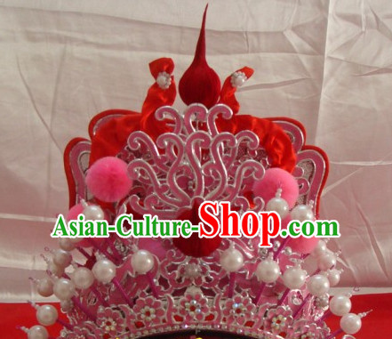 Chinese Beijing Opera Crown Coronet Headpieces Headwear Headdress Hat