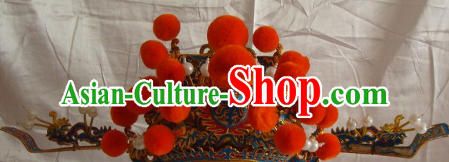 Chinese Beijing Opera Crown Coronet Headpieces Headwear Headdress Hat