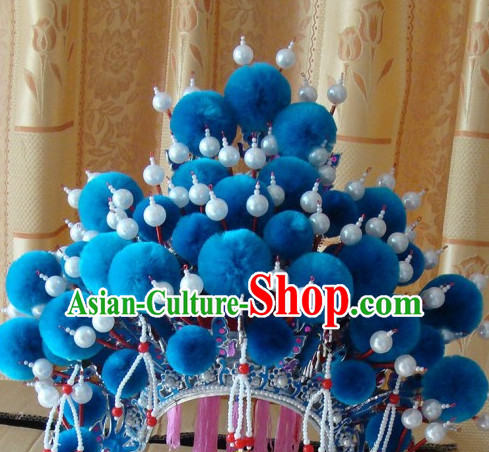 Chinese Beijing Opera Crown Coronet Headpieces Headwear Headdress Hat Phoenix Crown Coronet