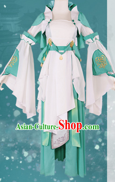 Chinese Superheroine Cosplay Costumes and Headdress Complete Set for Women