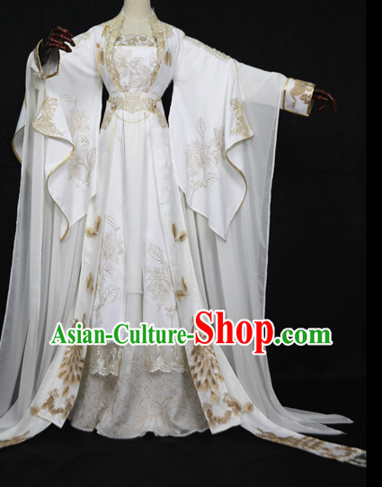 Gorgeous Chinese Fairy Princess Empress Queen Cosplay Costumes Ancient Chinese Clothing Complete Set for Women