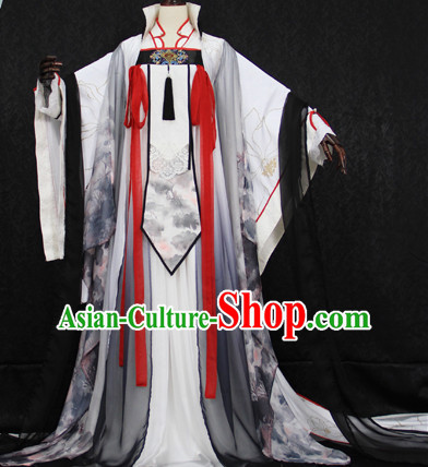 Gorgeous Chinese Fairy Princess Empress Queen Cosplay Costumes Ancient Chinese Clothing Complete Set for Women