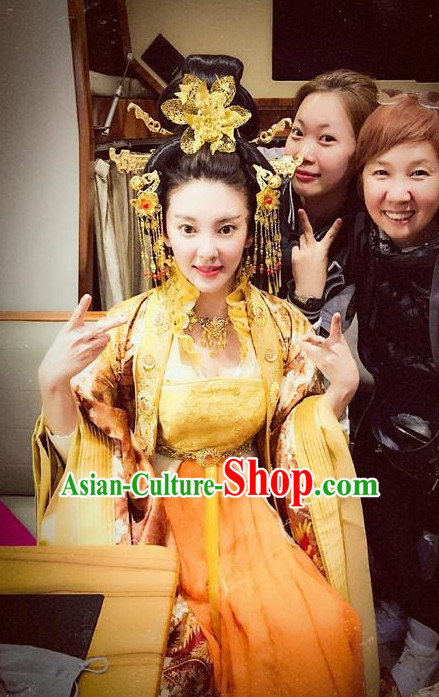 Ancient Chinese Empress Hair Accessories and Wig Set