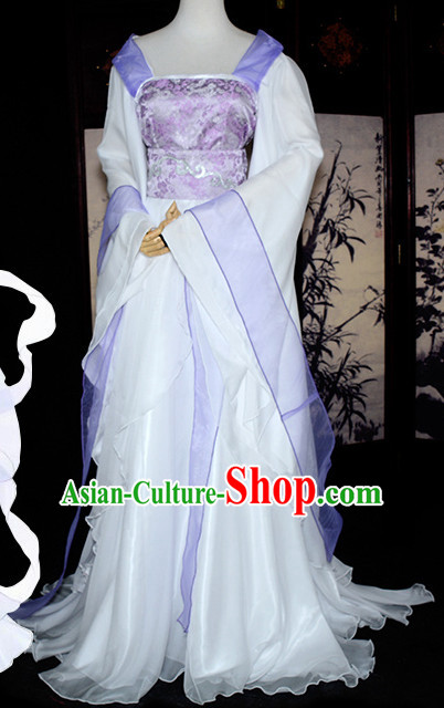 Chinese Traditional Fairy Hanfu Costumes Complete Set for Girls Women