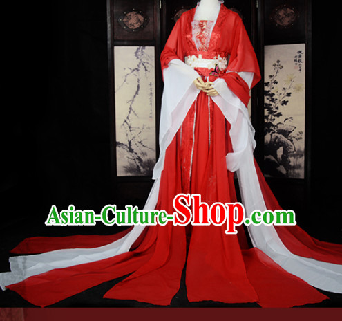 Chinese Traditional Ancient Queen Costume Complete Set for Women