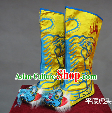Chinese Traditional Bian Lian Mask Change Tiger Head Boots