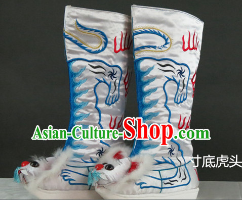 Chinese Traditional Bian Lian Mask Change Tiger Head Boots