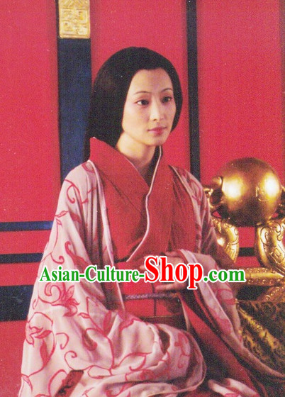 Qin Dynasty Chinese Classic Type of Imperial Princess Women Long Black Wigs for Women