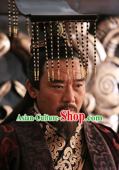 Chinese Qin Dynasty Male Hairstyles Emperor Crown Coronet for Men