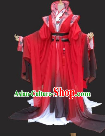 Gorgeous Chinese Fairy Princess Empress Queen Cosplay Costumes Ancient Chinese Clothing Complete Set for Women