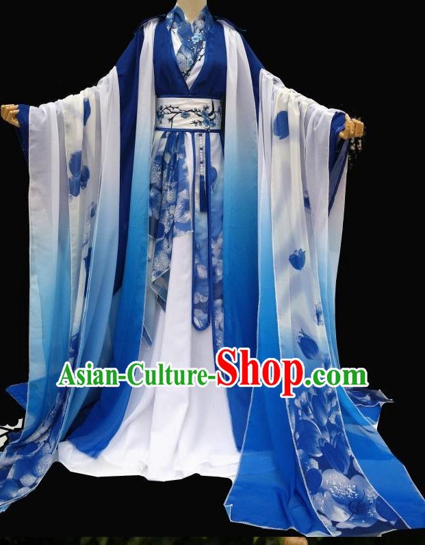 Gorgeous Chinese Fairy Princess Empress Queen Cosplay Costumes Ancient Chinese Clothing Complete Set for Women