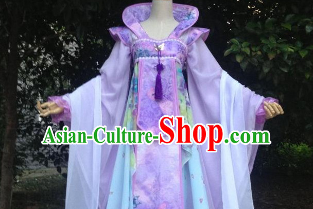 Gorgeous Chinese Fairy Princess Empress Queen Cosplay Costumes Ancient Chinese Clothing Complete Set for Women