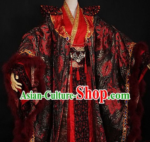 Gorgeous Chinese Emperor Prince Costumes Ancient Chinese Clothing Complete Set for Men