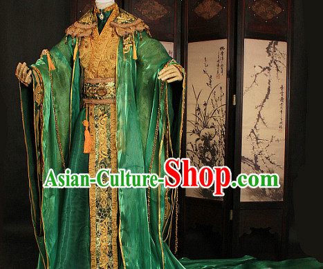 Gorgeous Chinese Emperor Prince Costumes Ancient Chinese Clothing Complete Set for Men