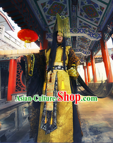 Gorgeous Chinese Emperor Prince Costumes Ancient Chinese Clothing Complete Set for Men