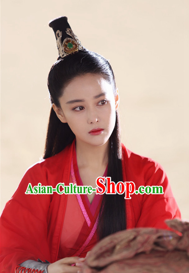 Ancient Chinese Beauties Fairy Black Wigs and Hair Styling Accessories Hair Clips Hairpins Jewelry