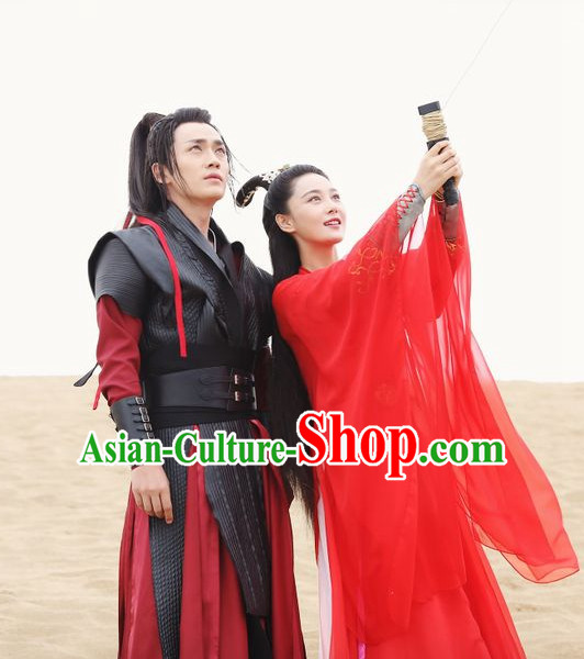 Ancient Chinese Traditional National Hanfu Dress Costume Clothes Ancient China Clothing for Men Women Girls Boys