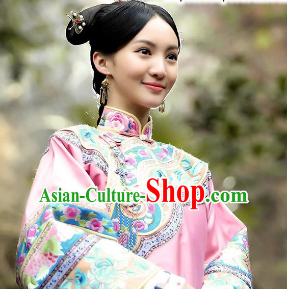 Ancient Chinese Mandarin Style Hanfu Dress Authentic Clothes Culture Costume Han Dresses Traditional National Dress Clothing and Hat Complete Set for Women
