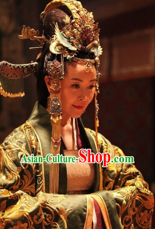 Ancient Chinese Traditional Style Empress Hair Accessories for Women Girls