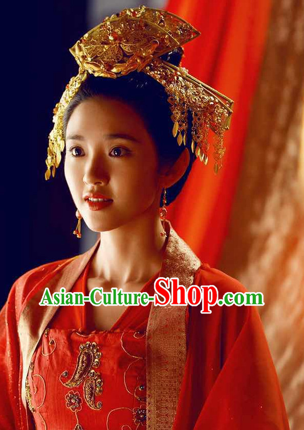 Ancient Chinese Traditional Style Princess Wedding Hair Accessories for Women Girls