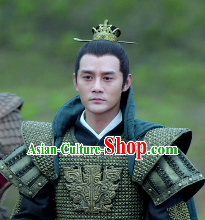 Ancient Chinese Traditional Style Black Hair Wigs and Headpieces for Young Men