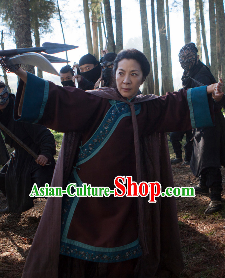 Chinese Mandarin Style Kung Fu Master Costume Dress Authentic Clothes Culture Han Dresses Traditional National Dress Clothing Complete Set for Ladies