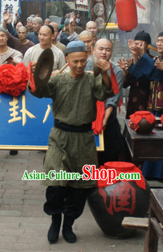 Ancient Chinese Style Peasant Costumes Complete Set for Men or Boys