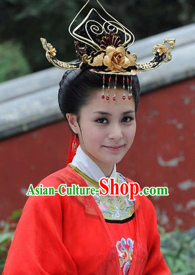 Traditional Ancient Chinese Style Bridal Wedding Hair Accessories Hair Jewelry Headpieces Set for Women
