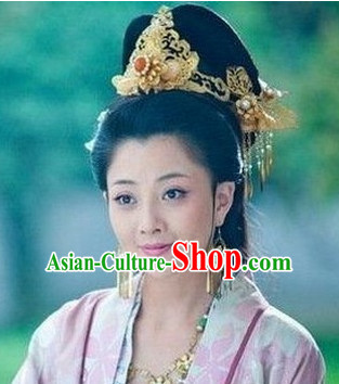 Traditional Ancient Chinese Style Imperial Palace Royal Headpieces Hair Jewelry for Women and Girls