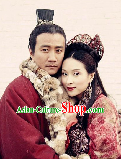 Chinese Traditional Style Black Wigs for Men