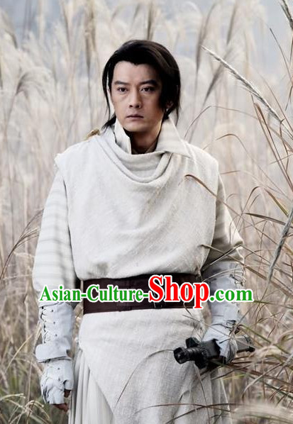 Traditional Chinese Ancient Swordman Dress Complete Set for Men