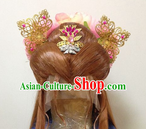 Ancient Chinese Imperial Royal Princess Hair Jewelry Headdress Hairpieces Hair Accessories