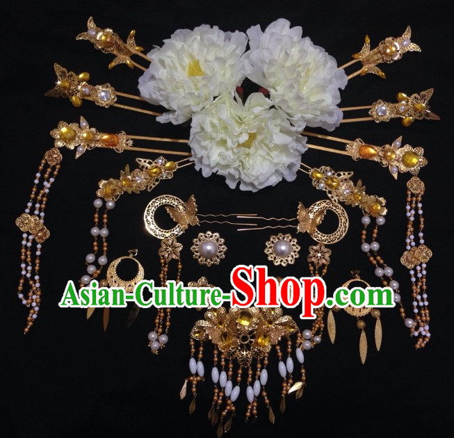 Ancient Chinese Imperial Royal Princess Hair Jewelry Headdress Hairpieces Hair Accessories