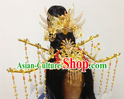 Ancient Chinese Imperial Royal Princess Hair Jewelry Headdress Hairpieces Hair Accessories