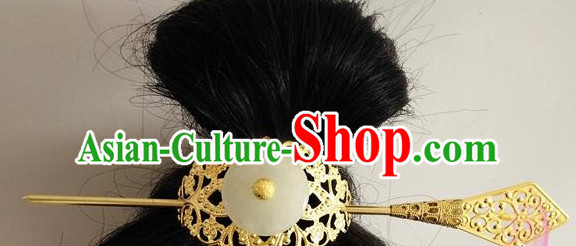 Chinese Traditional Ancient Imperial Hair Sticks Hair Ornaments Chopsticks Gold Hair Pins Hairsticks Oriental Asian Head Jewellery Hair Clips Hair pIeces Hair Style