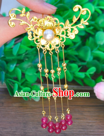 Chinese Traditional Ancient Imperial Hair Sticks Hair Ornaments Chopsticks Gold Hair Pins Hairsticks Oriental Asian Head Jewellery Hair Clips Hair pIeces Hair Style