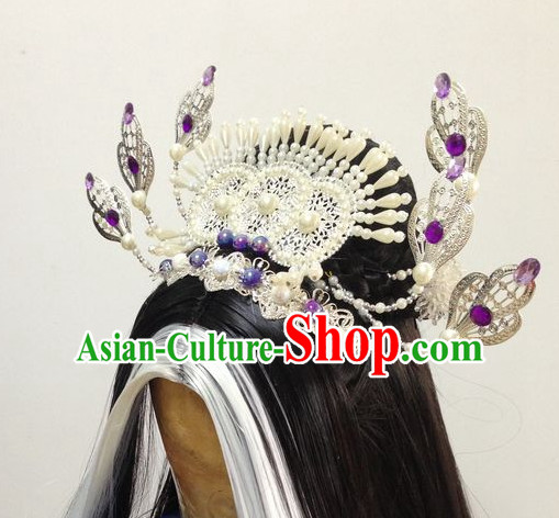 Ancient Chinese Imperial Royal Princess Hair Jewelry Headdress Hairpieces Hair Accessories