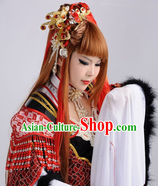 Ancient Chinese Imperial Royal Princess Hair Jewelry Headdress Hairpieces Hair Accessories