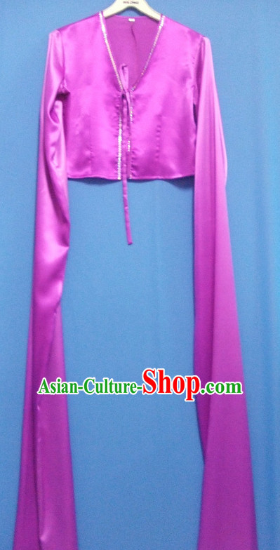 Color Transition Long Sleeves Chinese Classical Dance Costumes for Women