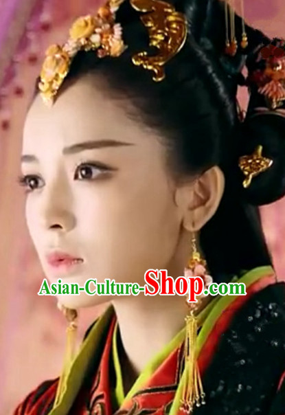 Chinese Traditional Ancient Imperial Empress Earrings