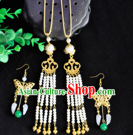 Chinese Traditional Ancient Imperial Empress Earrings and Hairpins