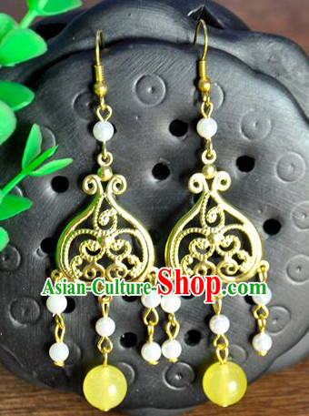 Handmade Chinese Traditional Ancient Imperial Empress Earrings