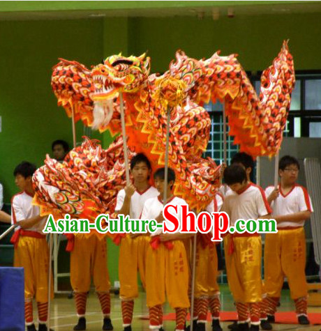 Middle School Traditional Chinese Illuminated Dragon Dance Costumes Complete Set